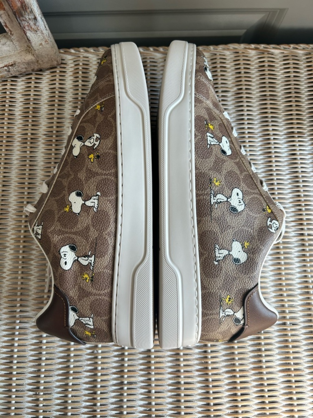 Coach x Peanuts High Line Sneaker – Signature Canvas Snoopy Print Men’s 11.5 - Picture 7 of 13